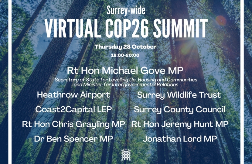 Surrey-wide virtual COP26 summit