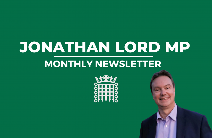 Image of Jonathan Lord's Monthly Newsletter