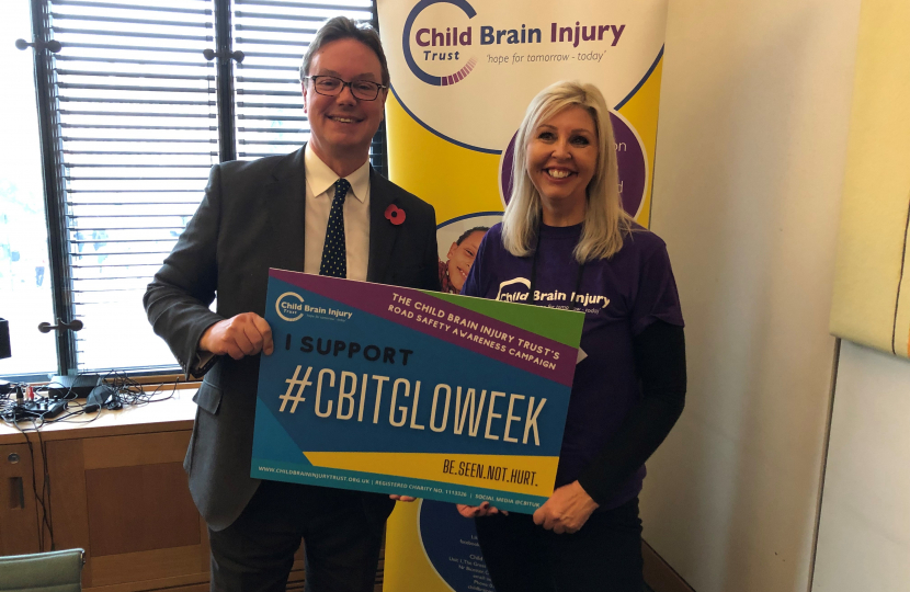 Jonathan Lord MP with the Child Brain Injury Trust