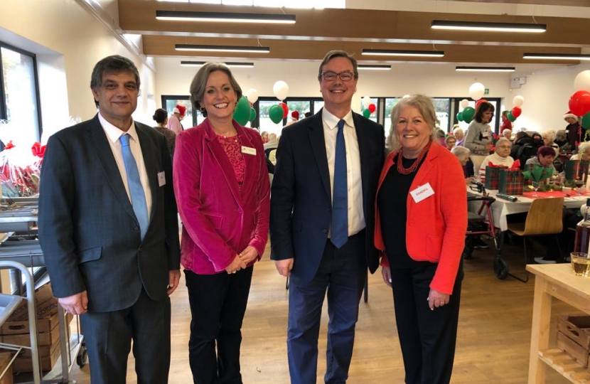  Jonathan with Cllr Saj Hussain, Tania Botting (Headteacher of Greenfield School), and Sandra Smook of Silver Friends.
