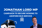 Jonathan Lord MP Campaign for Bus Service from Woking to Ashford Hospital