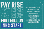 NHS pay rise text 