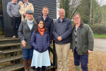 Jonathan Lord MP with fellow Surrey MPs during Wanborough Fields Visit