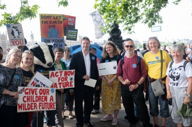 Jonathan meets constituents in Westminster for historic environment and climate lobby
