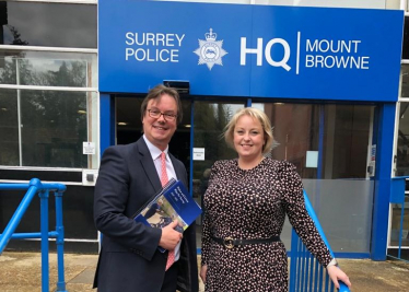 Jonathan pictured with Lisa Townsend PCC 