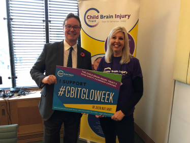 Jonathan Lord MP with the Child Brain Injury Trust